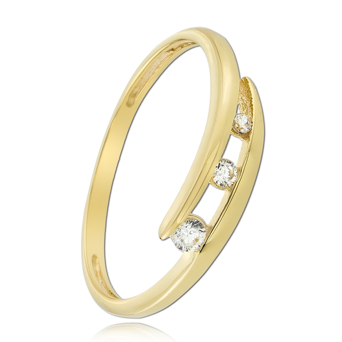 Balia Damen Ring aus 333 Gelbgold mit Zirkonia Gr.60 BGR031G60