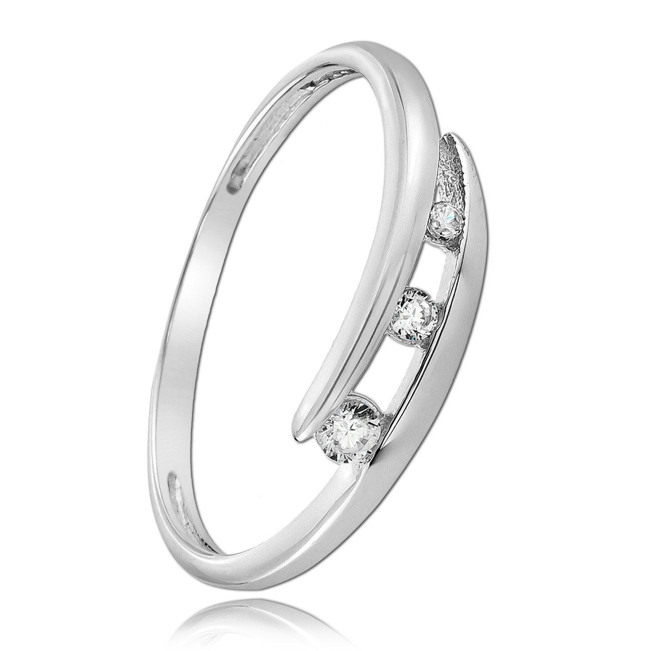 Balia Damen Ring aus 333 Weißgold mit Zirkonia Gr.56 BGR031W56
