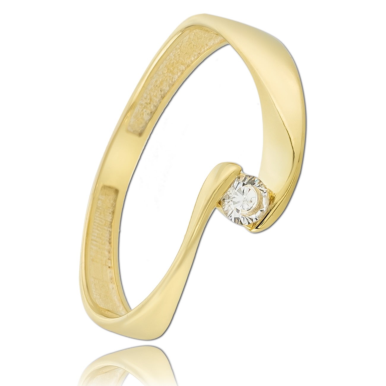 Balia Damen Ring aus 333 Gelbgold mit Zirkonia Gr.58 BGR032G58