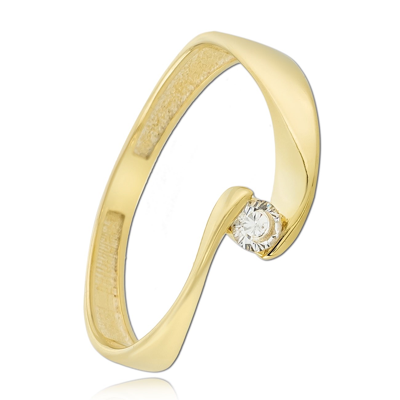 Balia Damen Ring aus 333 Gelbgold mit Zirkonia Gr.60 BGR032G60