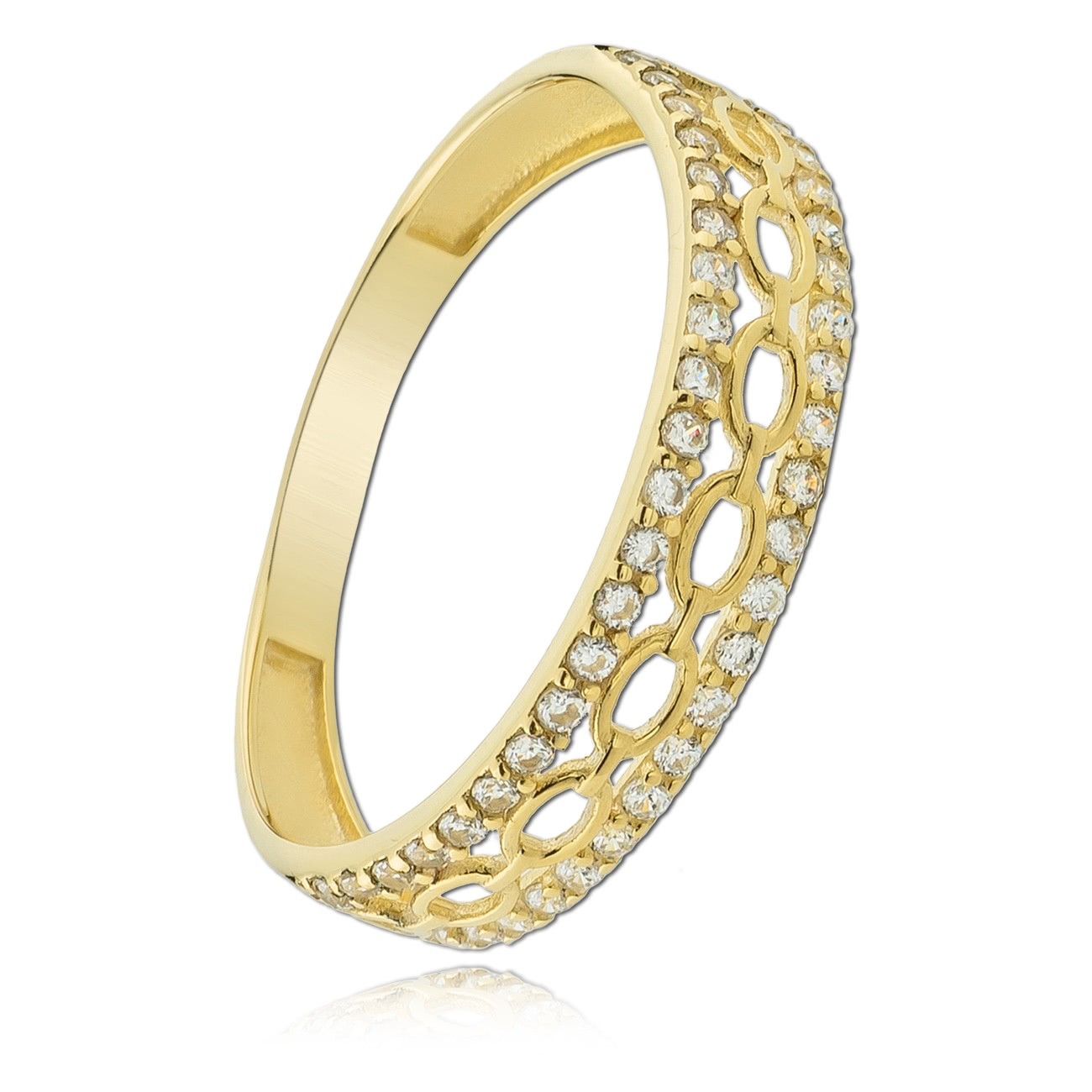 Balia Damen Ring aus 333 Gelbgold mit Zirkonia Gr.54 BGR050G54