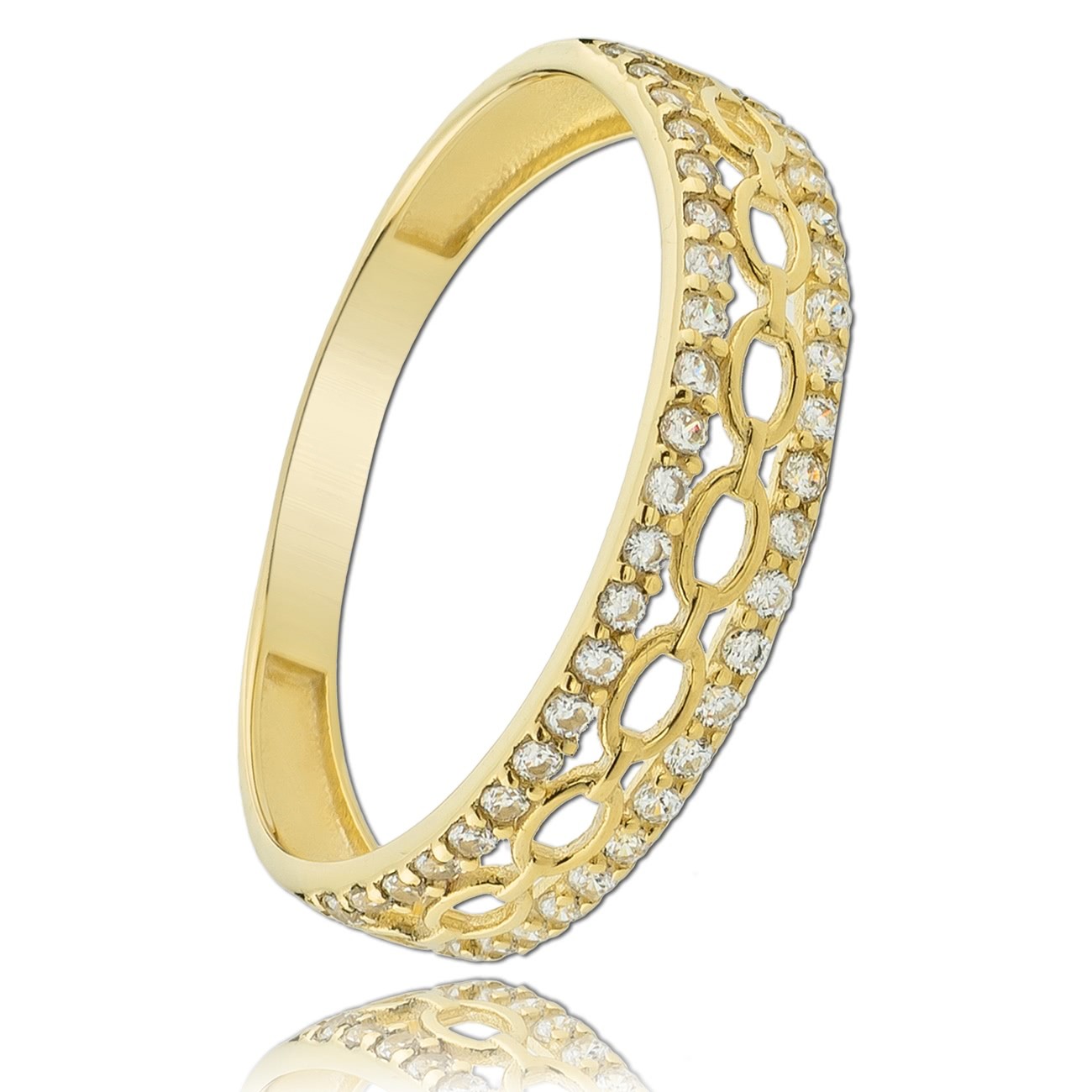 Balia Damen Ring aus 333 Gelbgold mit Zirkonia Gr.58 BGR050G58