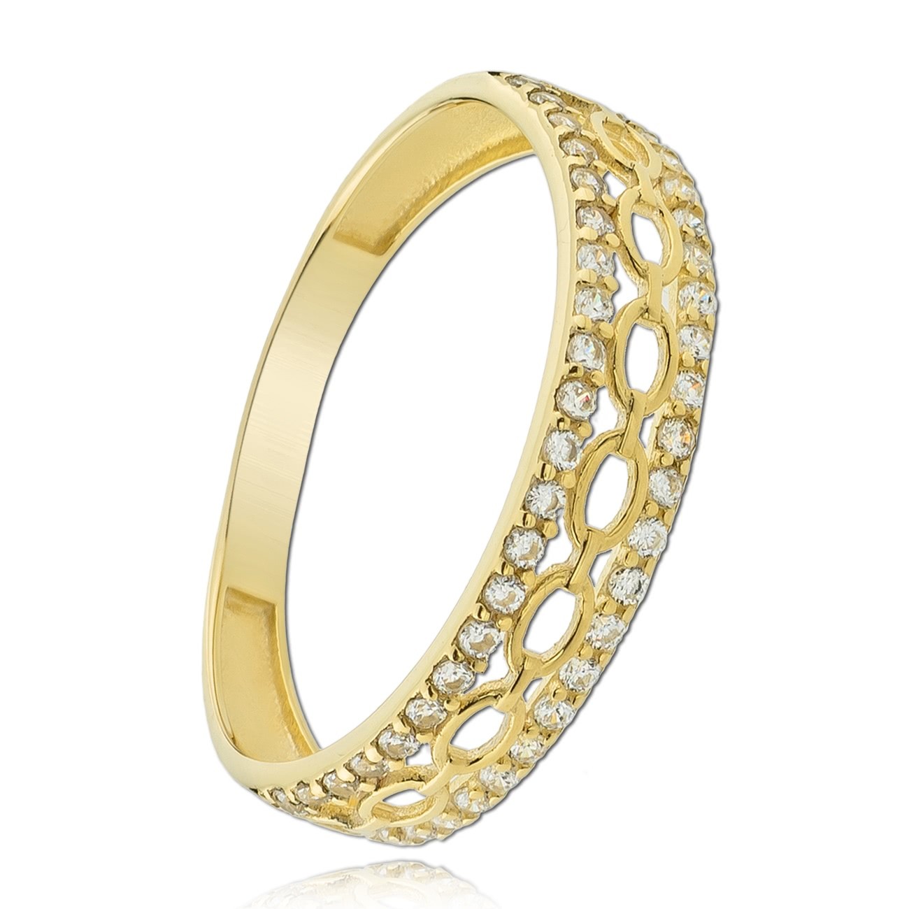 Balia Damen Ring aus 333 Gelbgold mit Zirkonia Gr.60 BGR050G60