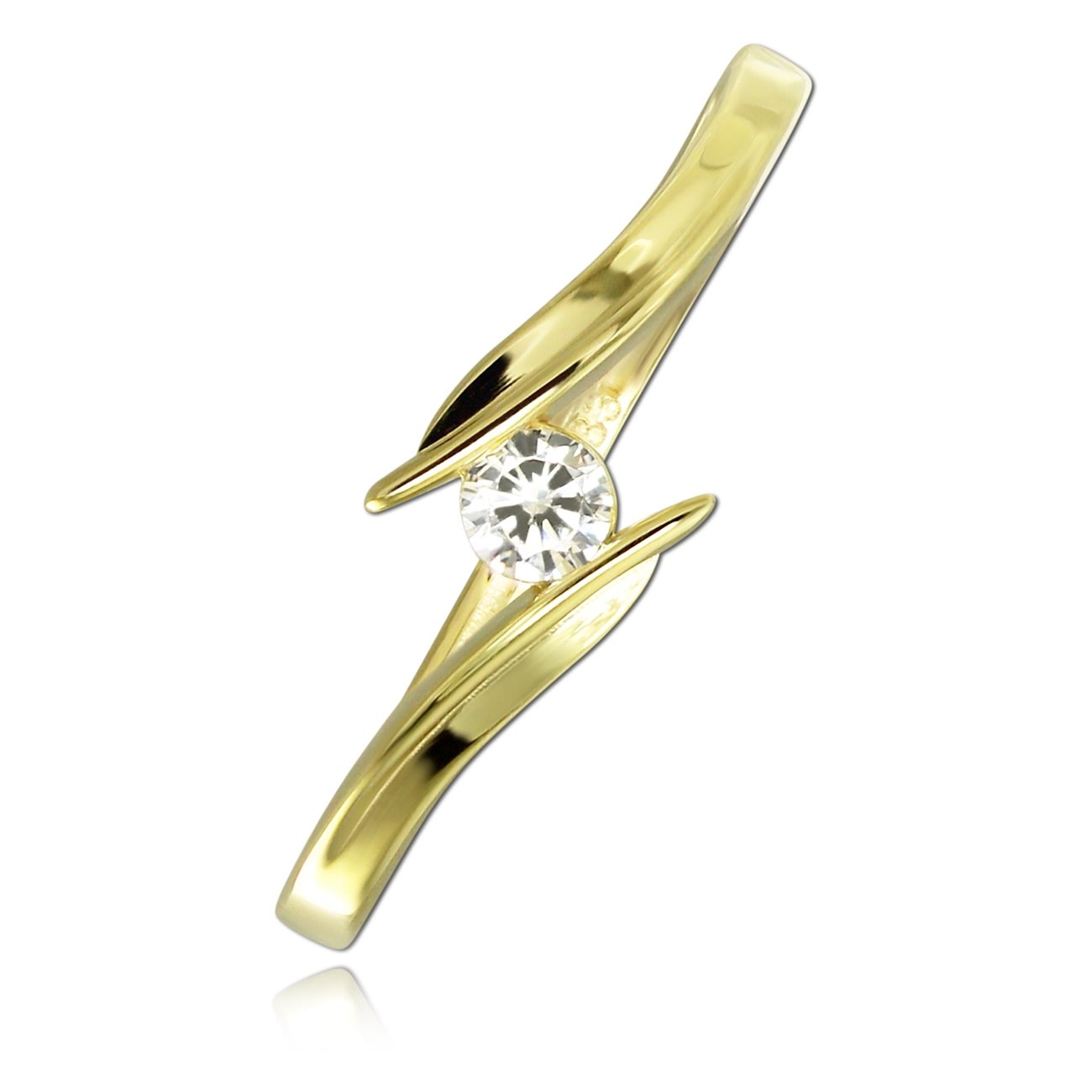 Balia Damen Ring aus 333 Gelbgold mit Zirkonia Gr.54 BGR058G54