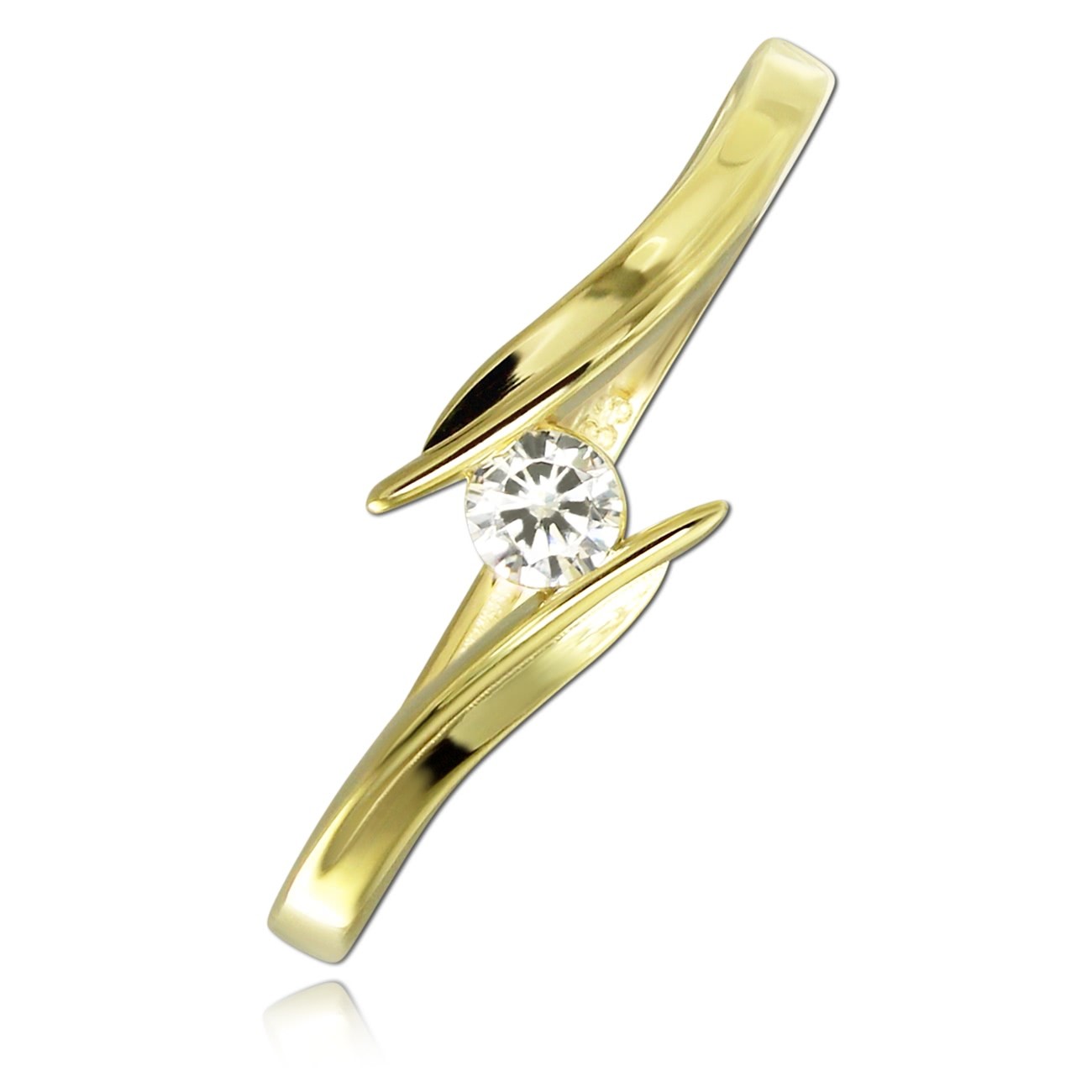 Balia Damen Ring aus 333 Gelbgold mit Zirkonia Gr.60 BGR058G60