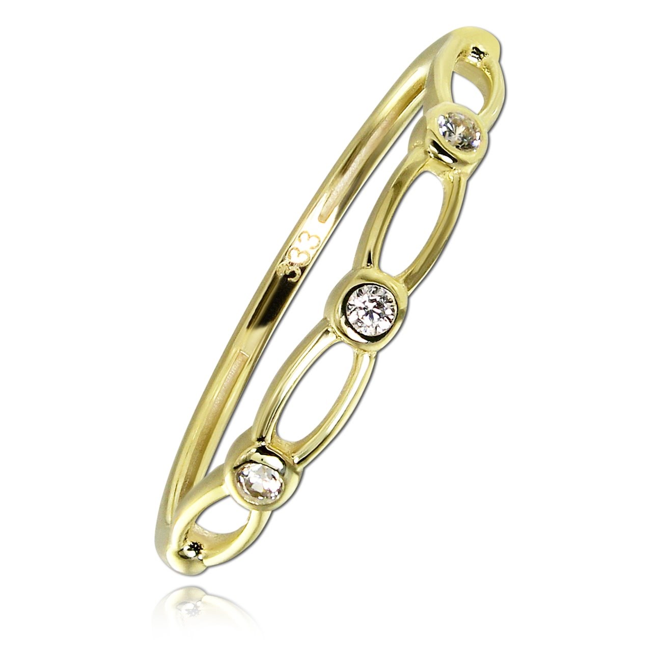 Balia Damen Ring aus 333 Gelbgold mit Zirkonia Gr.54 BGR059G54