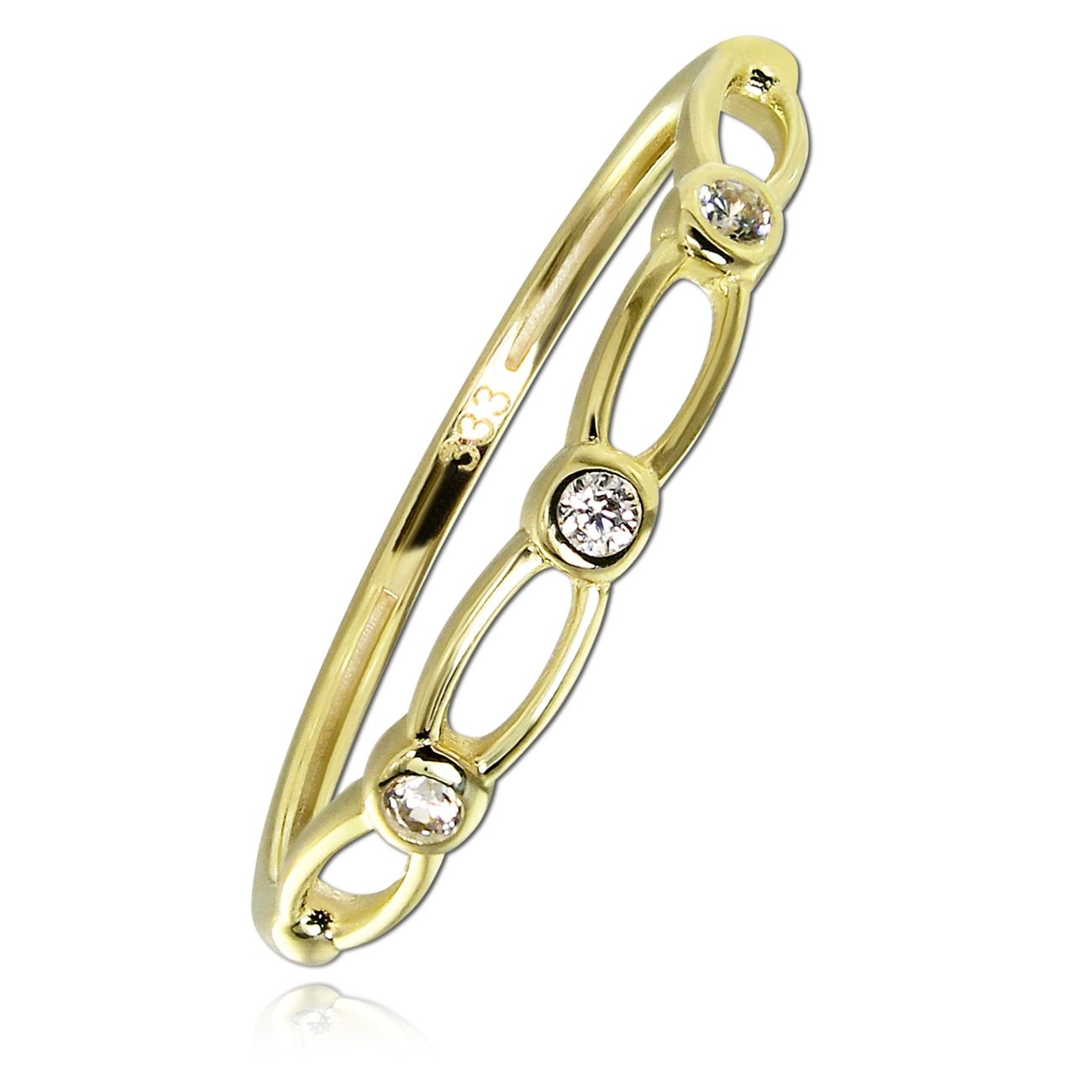 Balia Damen Ring aus 333 Gelbgold mit Zirkonia Gr.56 BGR059G56