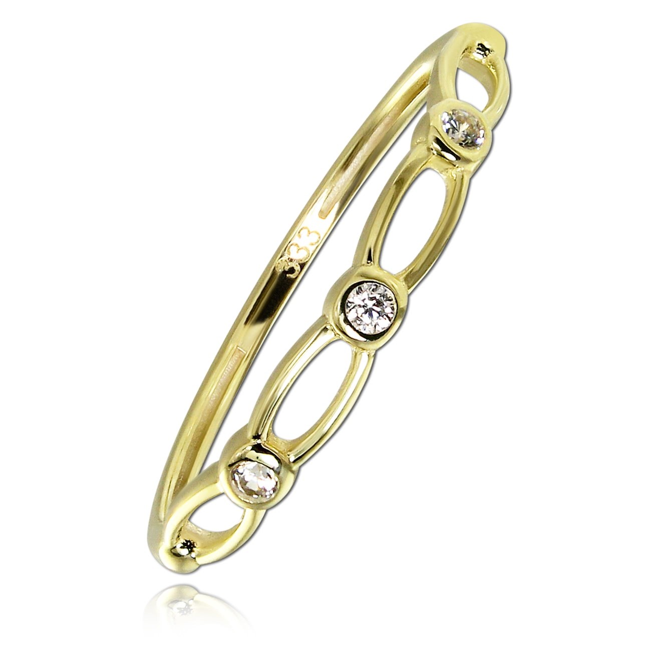 Balia Damen Ring aus 333 Gelbgold mit Zirkonia Gr.60 BGR059G60