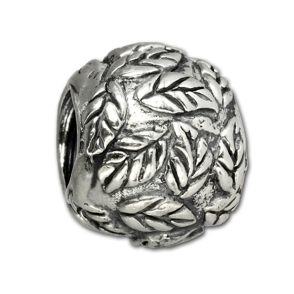 Carlo Biagi Bead Blätterkugel 925 Silber European Beads BBS177