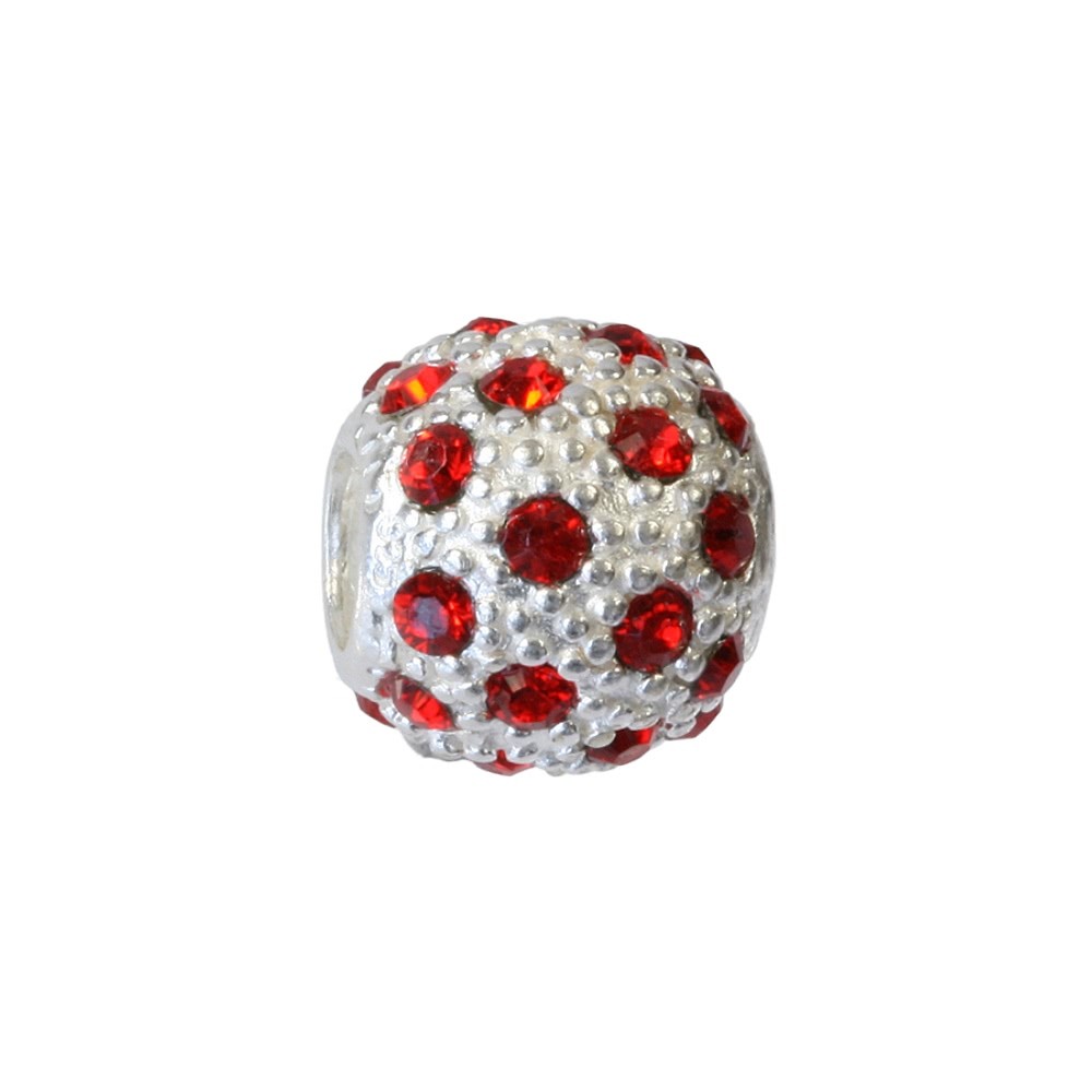 Carlo Biagi Zirkonia Bead Ball European Beads BBSCZP01R