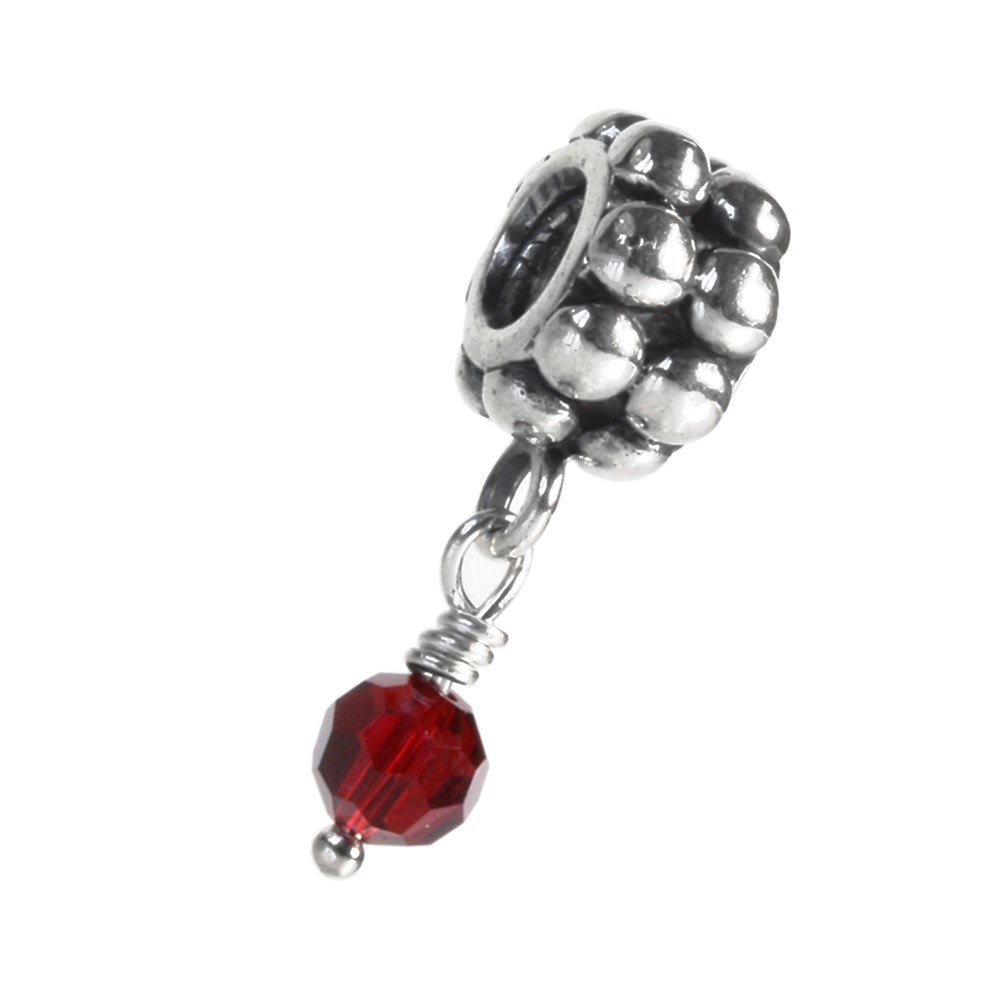 Carlo Biagi Dangle Bead Granat European Beads BDBB01