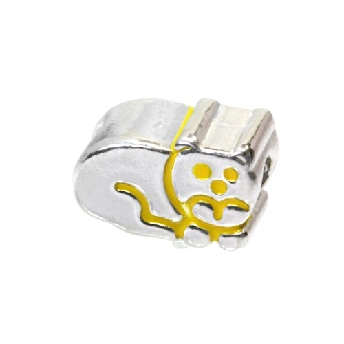 Carlo Biagi Kidz Bead Katze Silber Beads für Armband KBE006