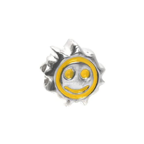 Carlo Biagi Kidz Bead Sonne gelb 925 Beads für Armband KBE036