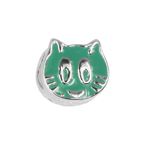 Carlo Biagi Kidz Bead Katze türkis Silber Beads KBE129