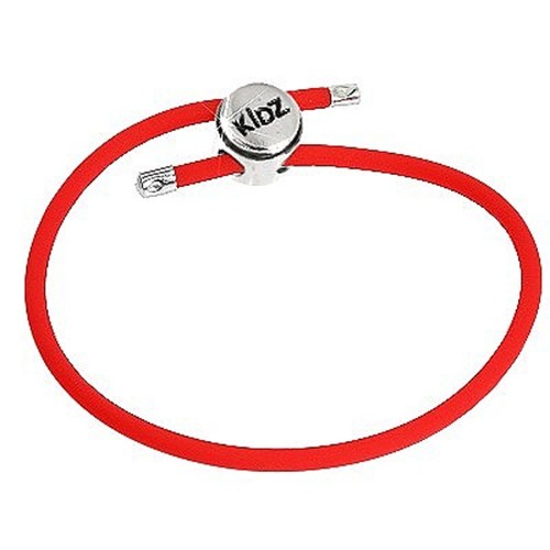 Carlo Biagi Kidz Bead Armband Kautschuk rot 925 KBRRLR
