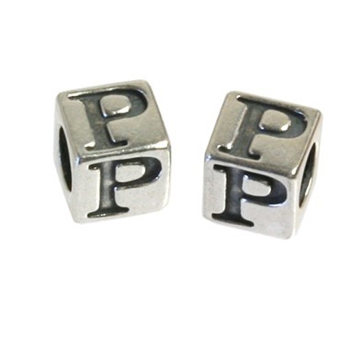 Carlo Biagi Kidz Bead Buchstabe P Silber Beads KSSLP