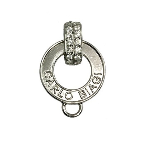 Carlo Biagi Charm Carrier Zirkonia 925 Silber CASCZ01C