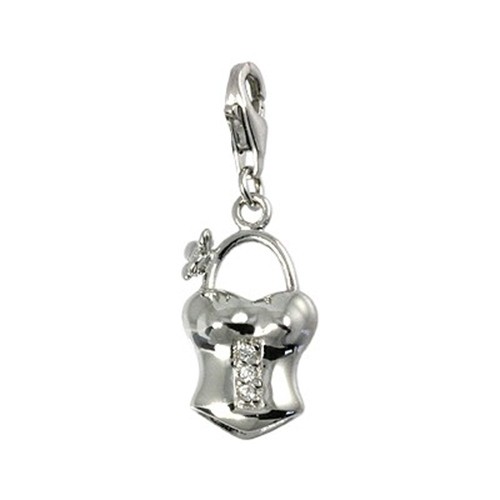 Carlo Biagi Charm Anhänger Korsett 925 Silber CSCZ16C