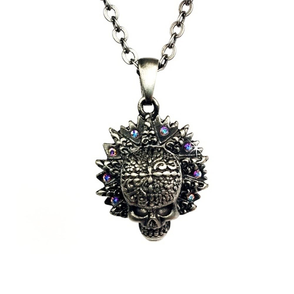 SilberDream Schmuck Anhänger Totenkopf Zirkonia mit Kette EK122