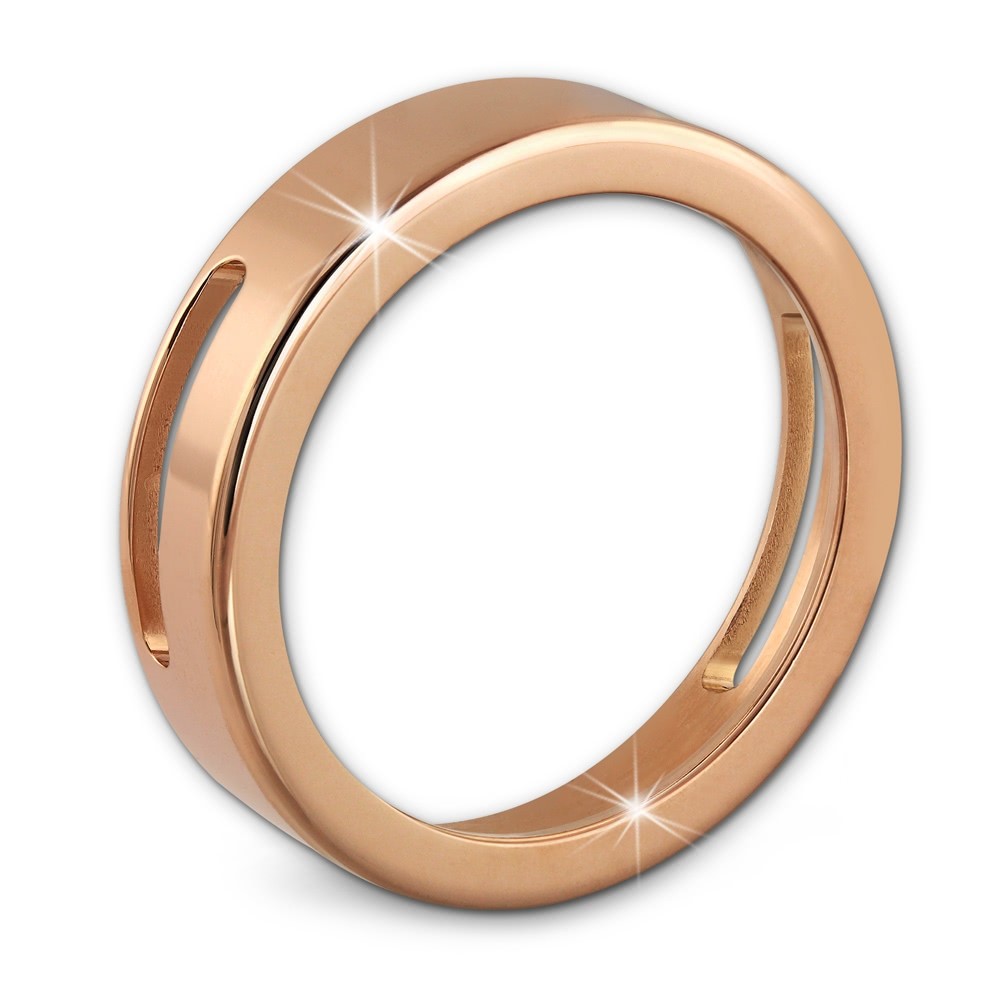 Amello Coinsfassung 30mm Edelstahl rosegold für Armband Stahlschmuck ESC022E