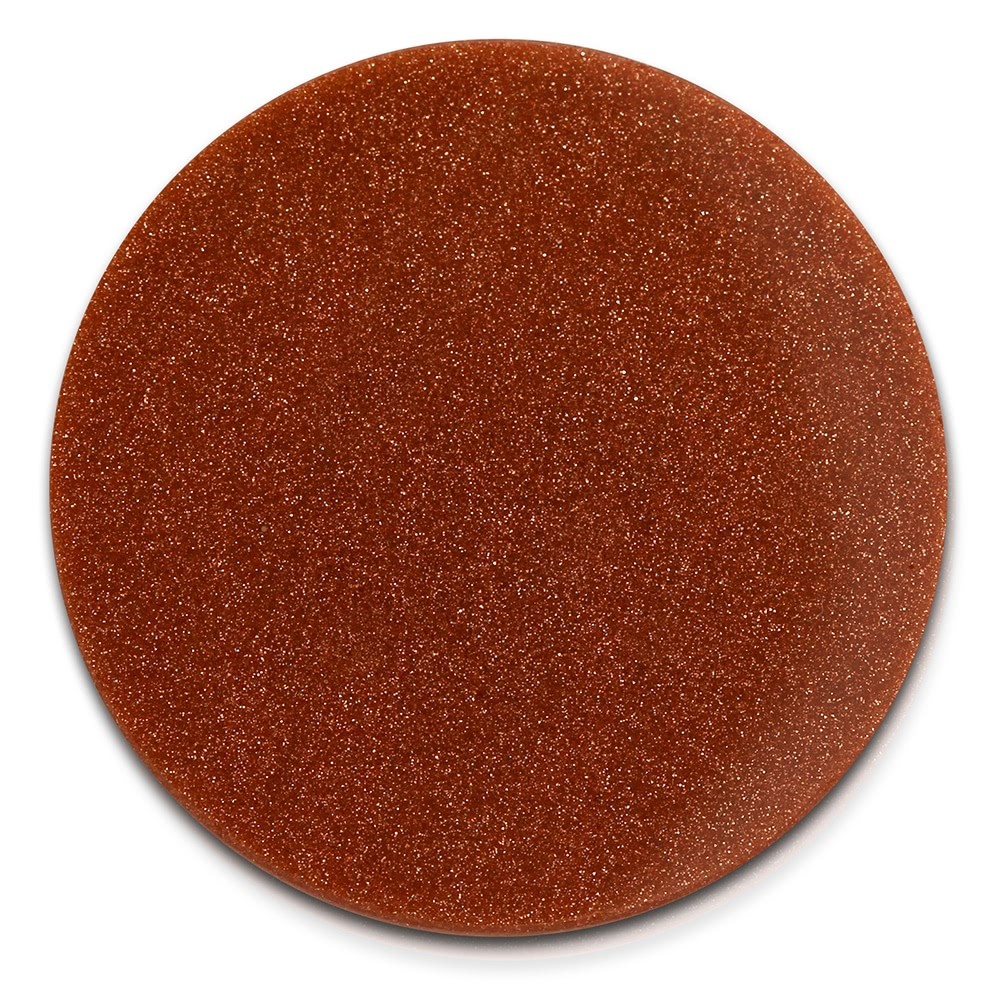 Amello Coin Acryl Glitzer 30mm rotbraun für Coinsfassung Schmuck ESC701E