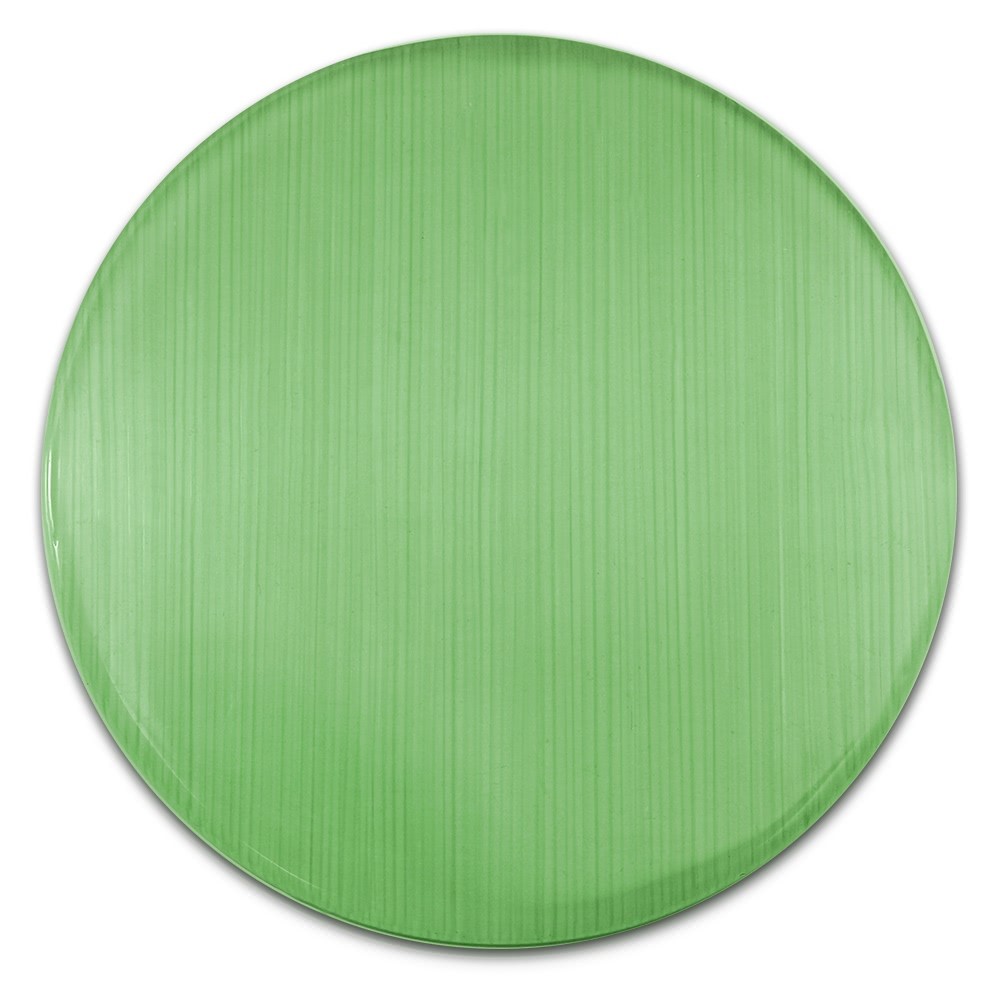 Amello Coin Cateye Glas 30mm grün für Coinsfassung Edelstahlschmuck ESC707G