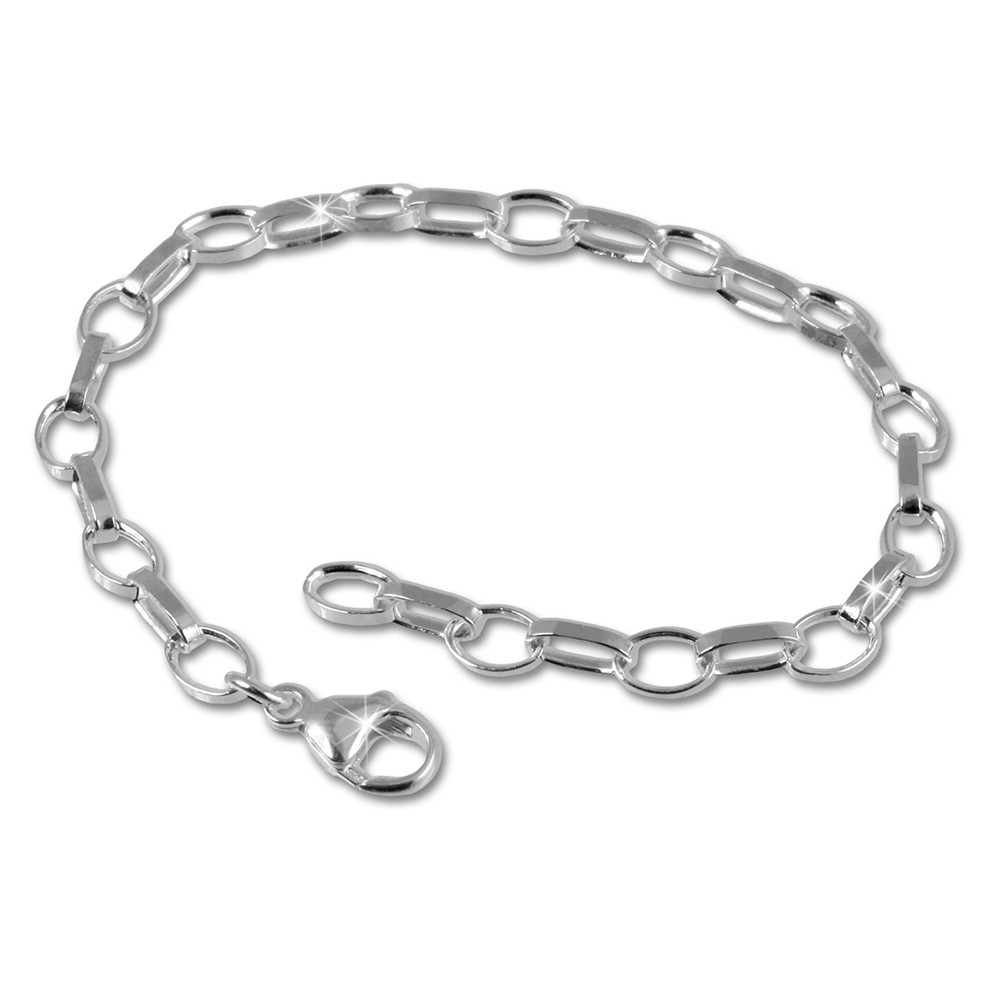 SilberDream Sterling Silber 925 Charm Bettelarmband 17cm FC0000