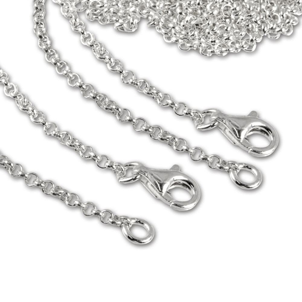 SilberDream 925 Silber Charm Halskette Set 2x40cm FC00294-2