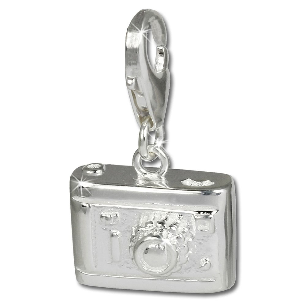 SilberDream 925 Silber Charm Fotoapparat Armband Anhänger FC637