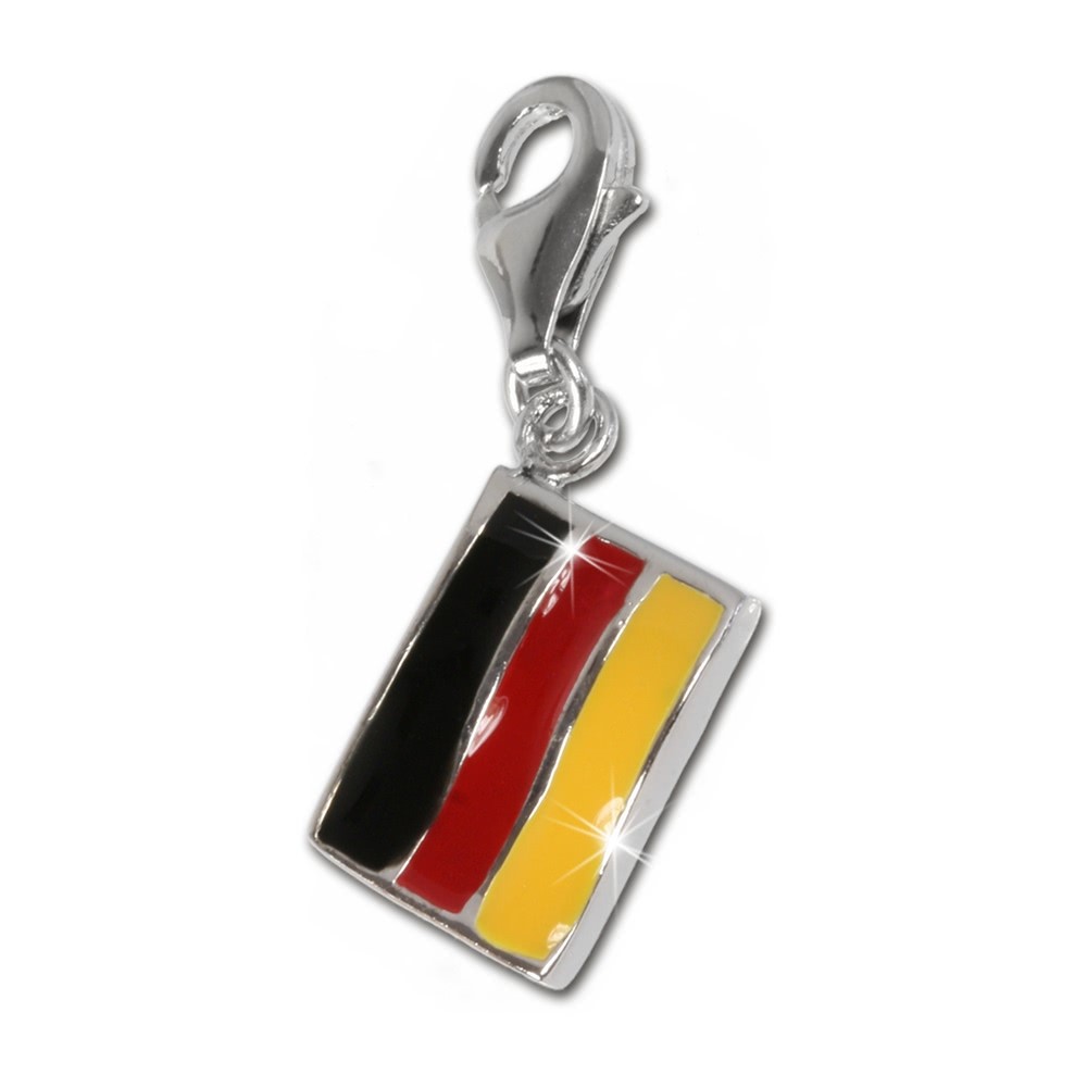 SilberDream 925 Charm Flagge Deutschland Armband Anhänger FC702