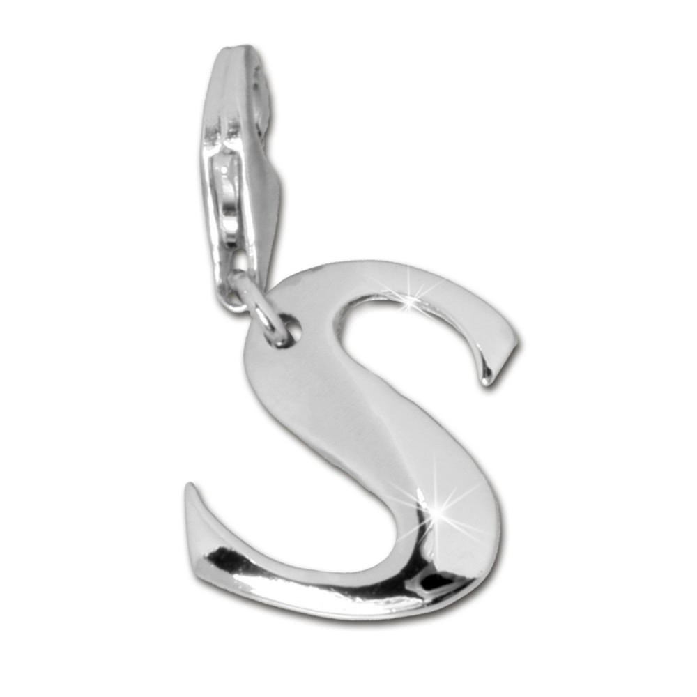 SilberDream 925 Charm Buchstabe S Silber Armband Anhänger FC70S