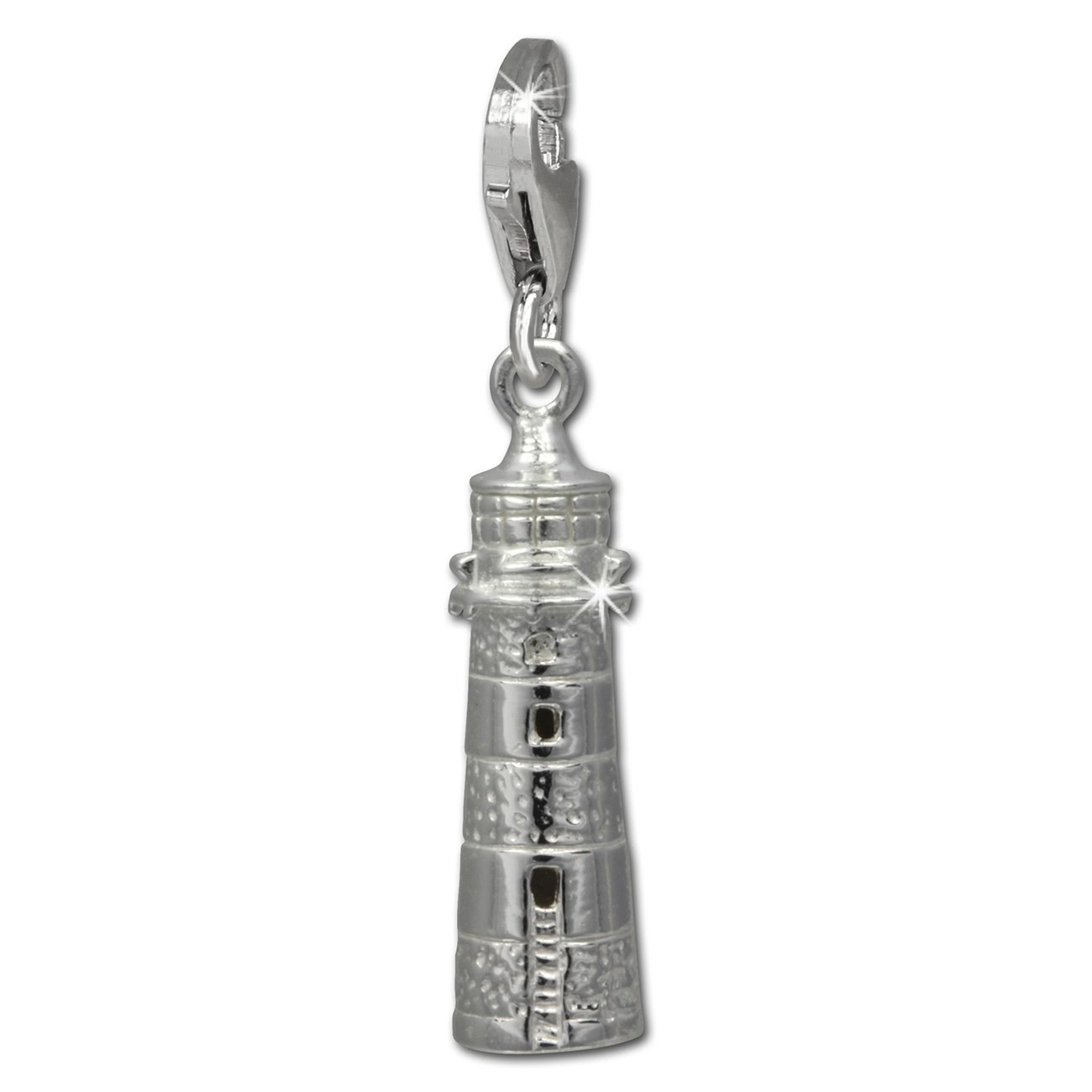 SilberDream Charm Leuchtturm 925er Silber Armband Anhänger FC733I