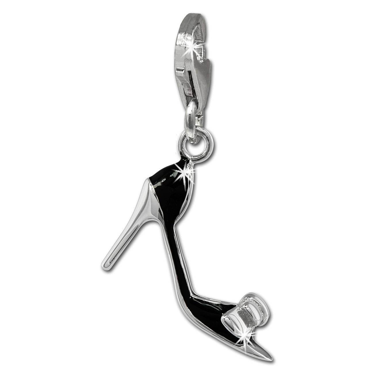 SilberDream Charm Damenschuh High Heel 925 Silber Armband Anhänger FC854S