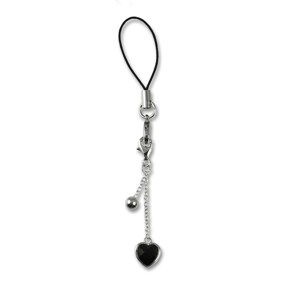 SilberDream Silber Charm Herzchen Handy Strap Anhänger FCA016