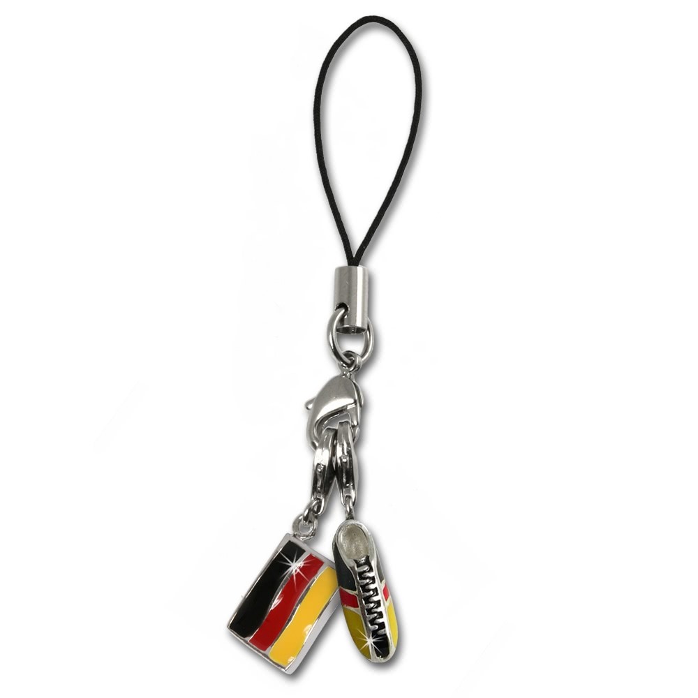 SilberDream Silber Charm Handy Strap Anhänger mit Fan Rabatt FCA035