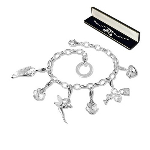 SilberDream Set Silber Charm Armband und Charms Anhänger FCA078