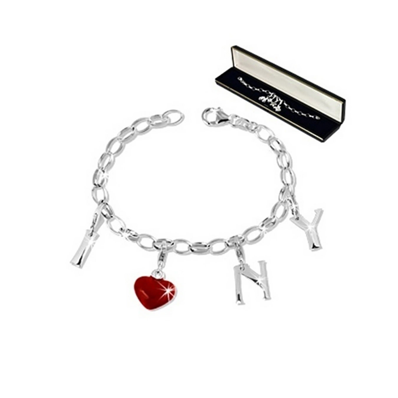 SilberDream Set Silber Charm Armband und Charms Anhänger FCA085