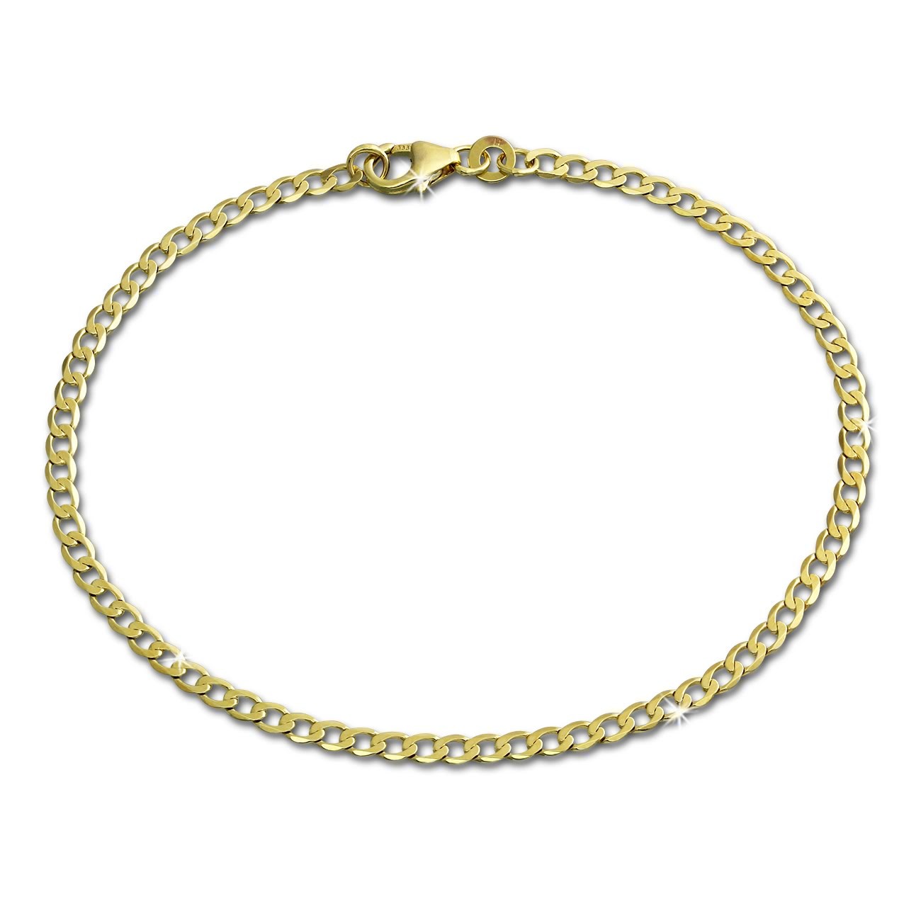 GoldDream Armband Panzer 333 Gelbgold Damen 19cm GDA0019Y