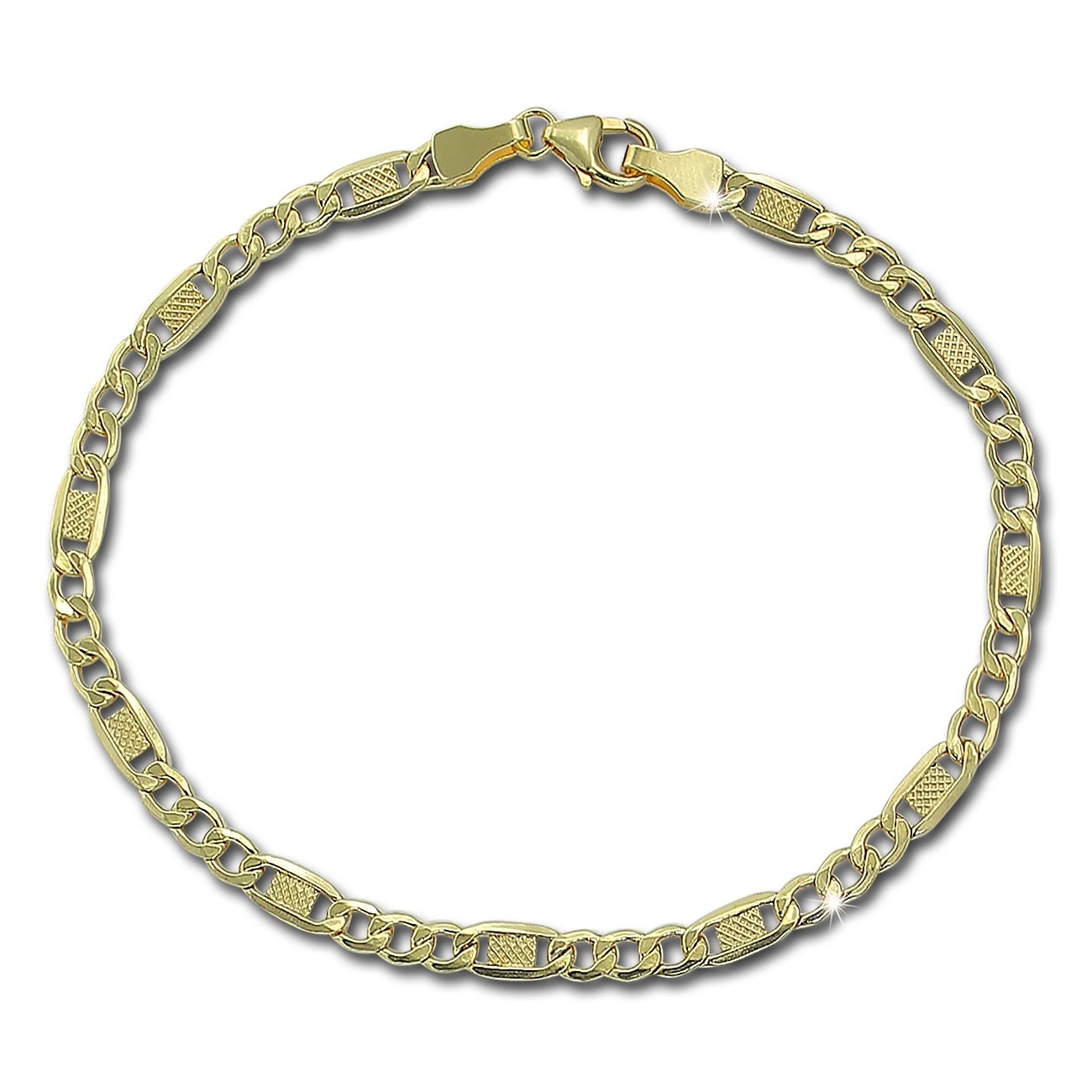 GoldDream Damen Armband 21cm Gelbgold 8 Karat GDAB01021Y
