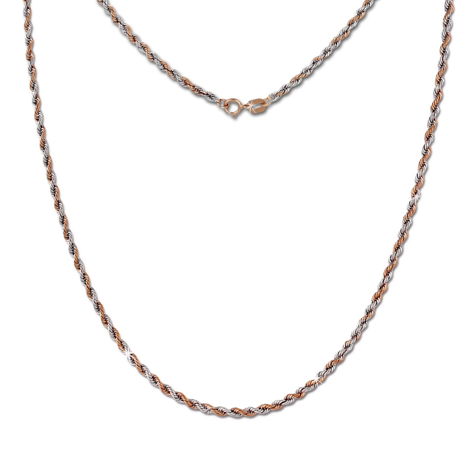 GoldDream Collier Kette Zopf Rose Gold Damen 45cm 8 Karat GDK00245T