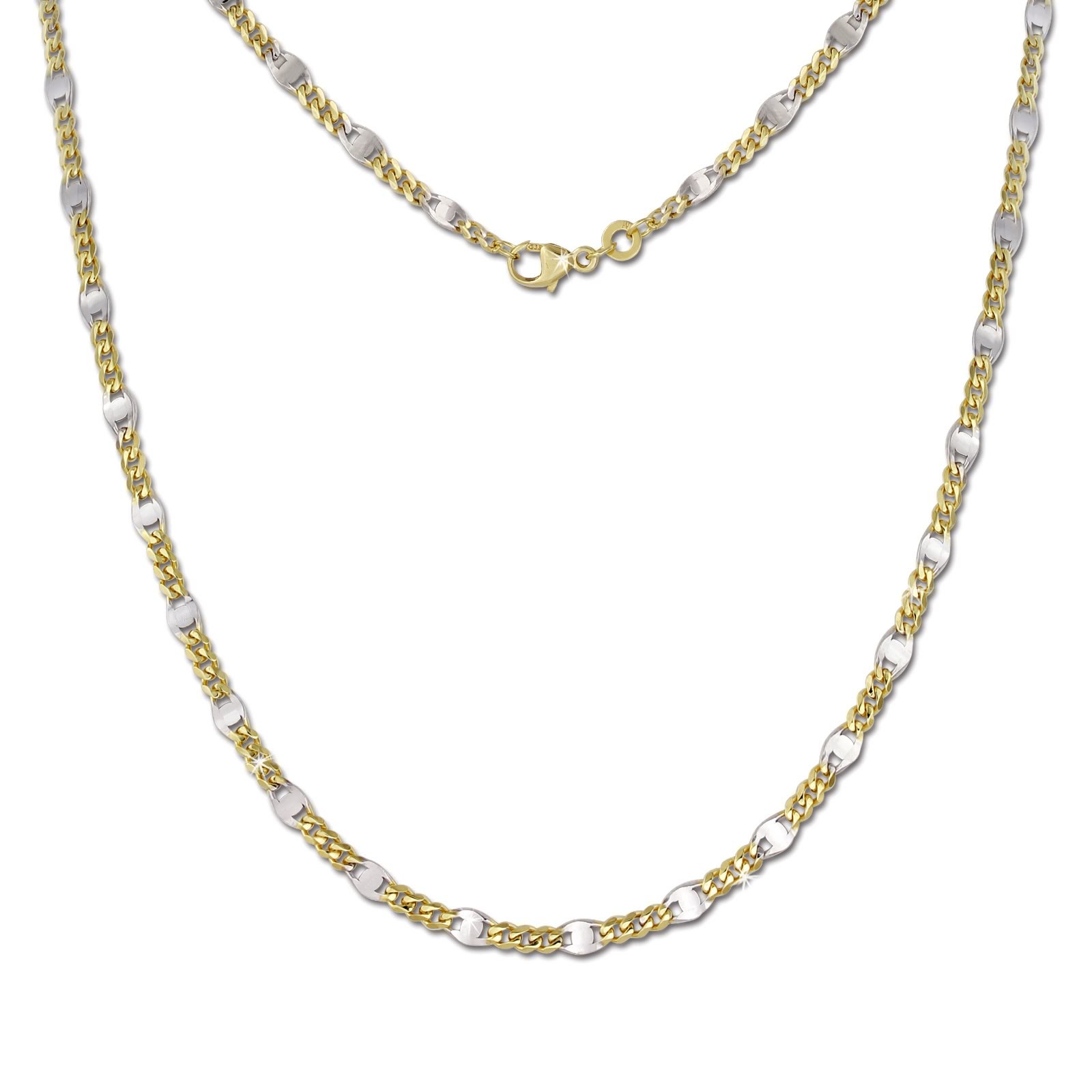 GoldDream Collier Kette Plättchen 333 Gelbgold Damen 45cm GDK00345T