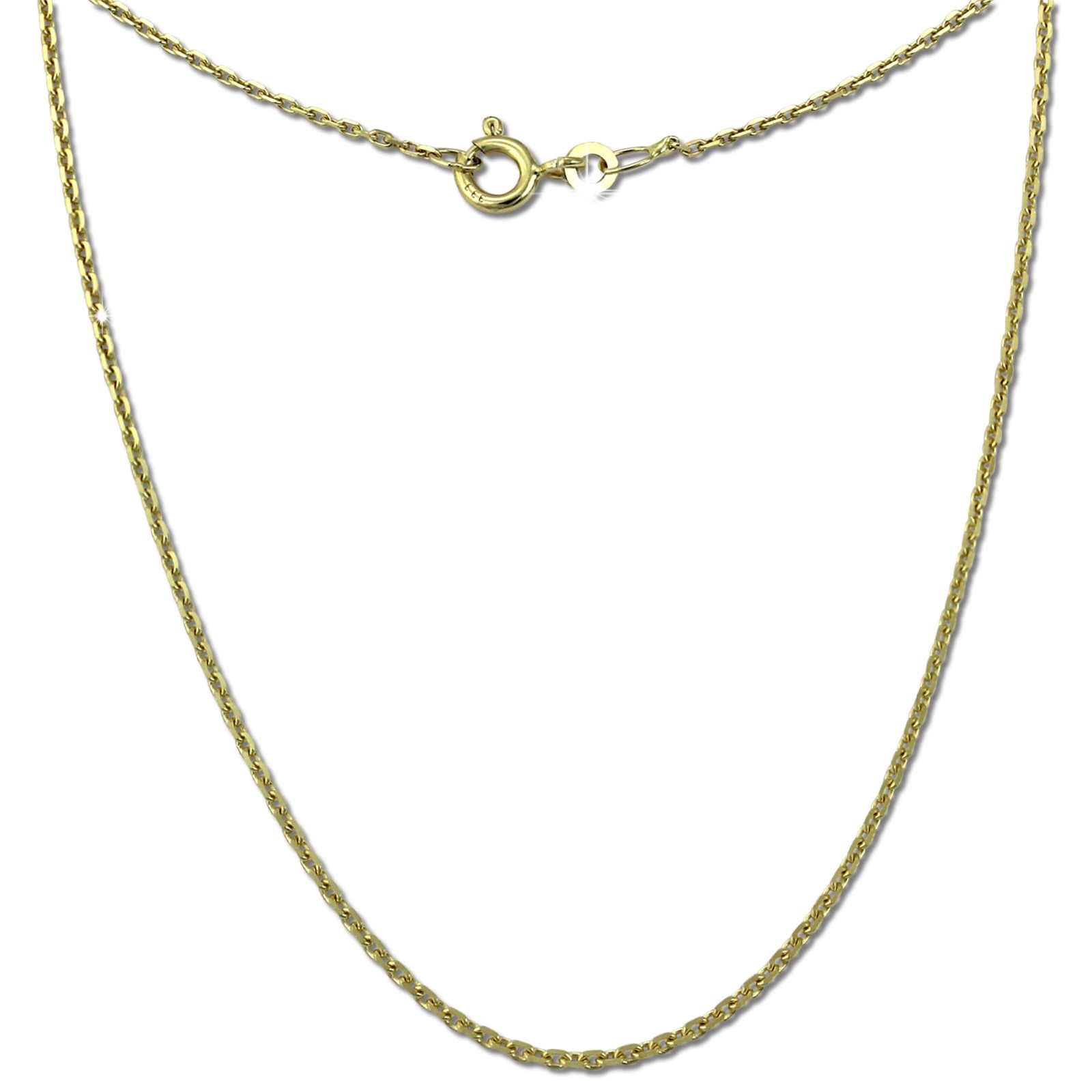GoldDream Damen Colliers Halskette 50cm Gelbgold 8 Karat GDKB00250Y