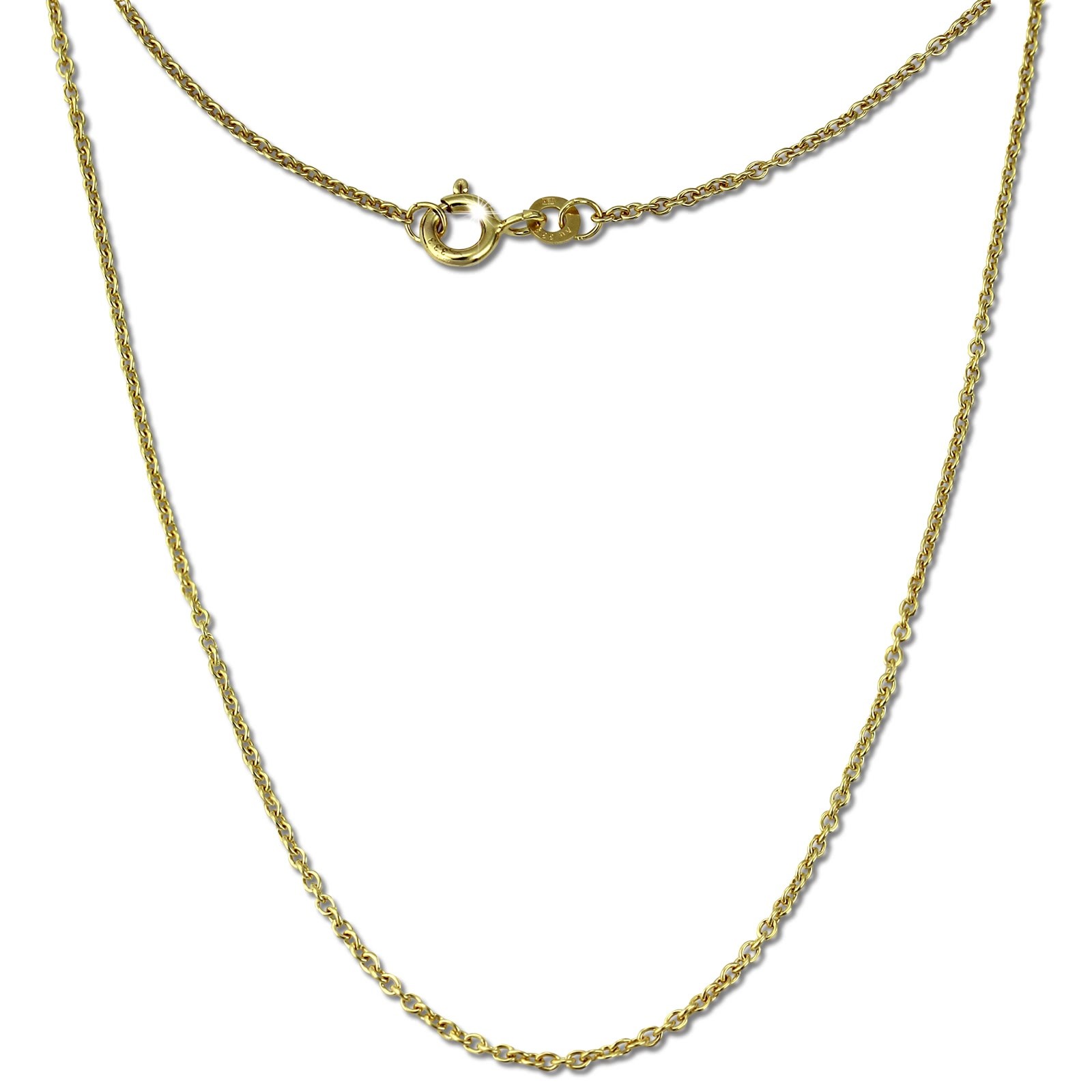 GoldDream Damen Colliers Halskette 50cm Gelbgold 8 Karat GDKB00450Y