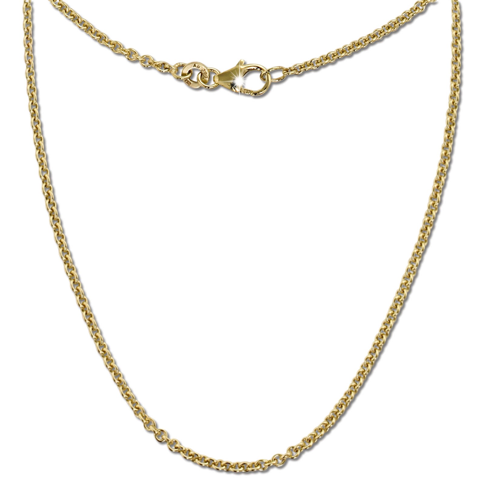 GoldDream Damen Colliers Halskette 40cm Gelbgold 8 Karat GDKB00640Y