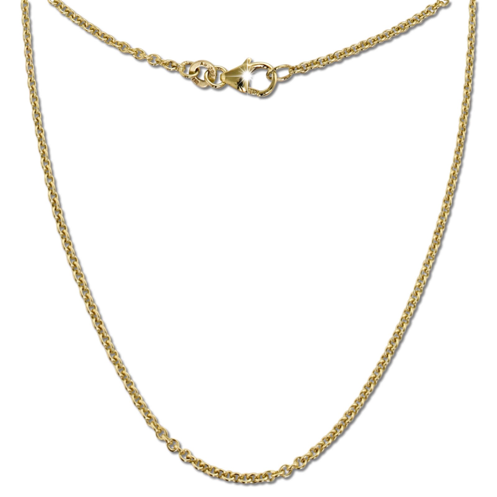 GoldDream Damen Colliers Halskette 55cm Gelbgold 8 Karat GDKB00655Y