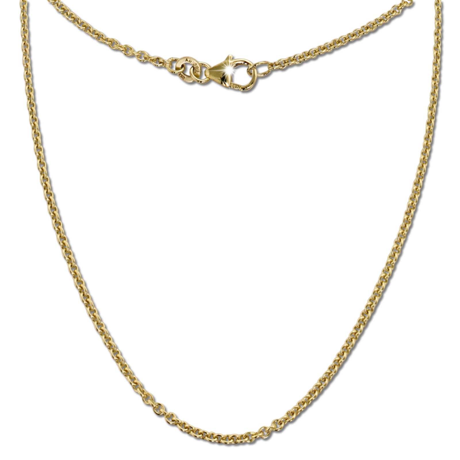 GoldDream Damen Colliers Halskette 60cm Gelbgold 8 Karat GDKB00660Y