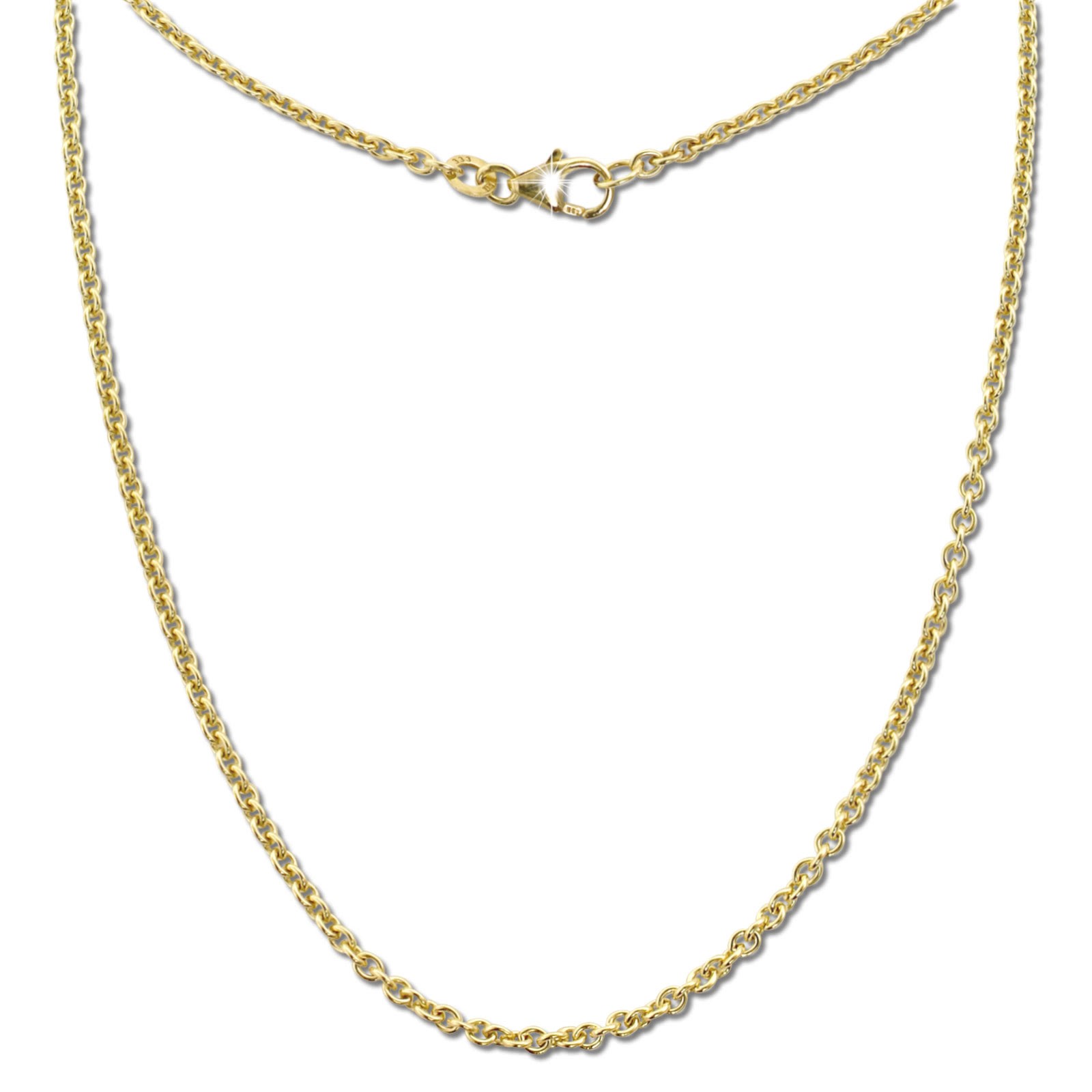 GoldDream Damen Colliers Halskette 40cm Gelbgold 8 Karat GDKB00840Y