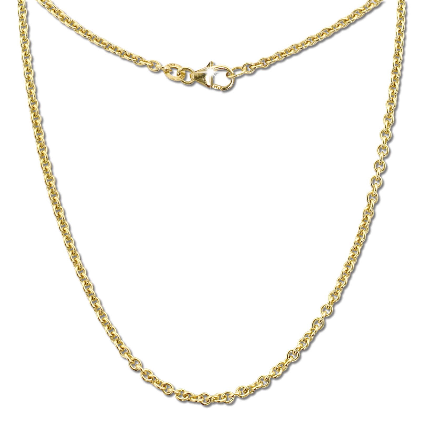 GoldDream Damen Colliers Halskette 60cm Gelbgold 8 Karat GDKB00860Y