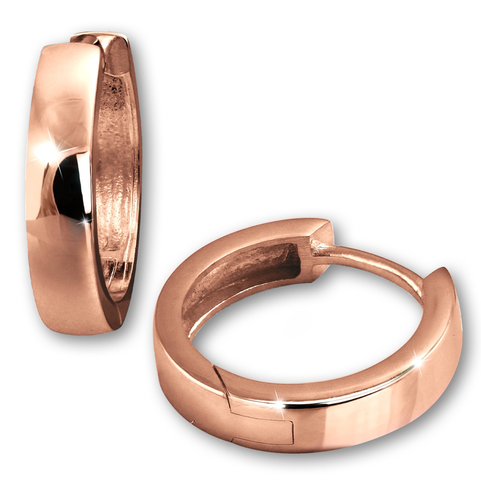 GoldDream Creole Glanz Ohrring 333er Roségold Echtschmuck GDO5051E