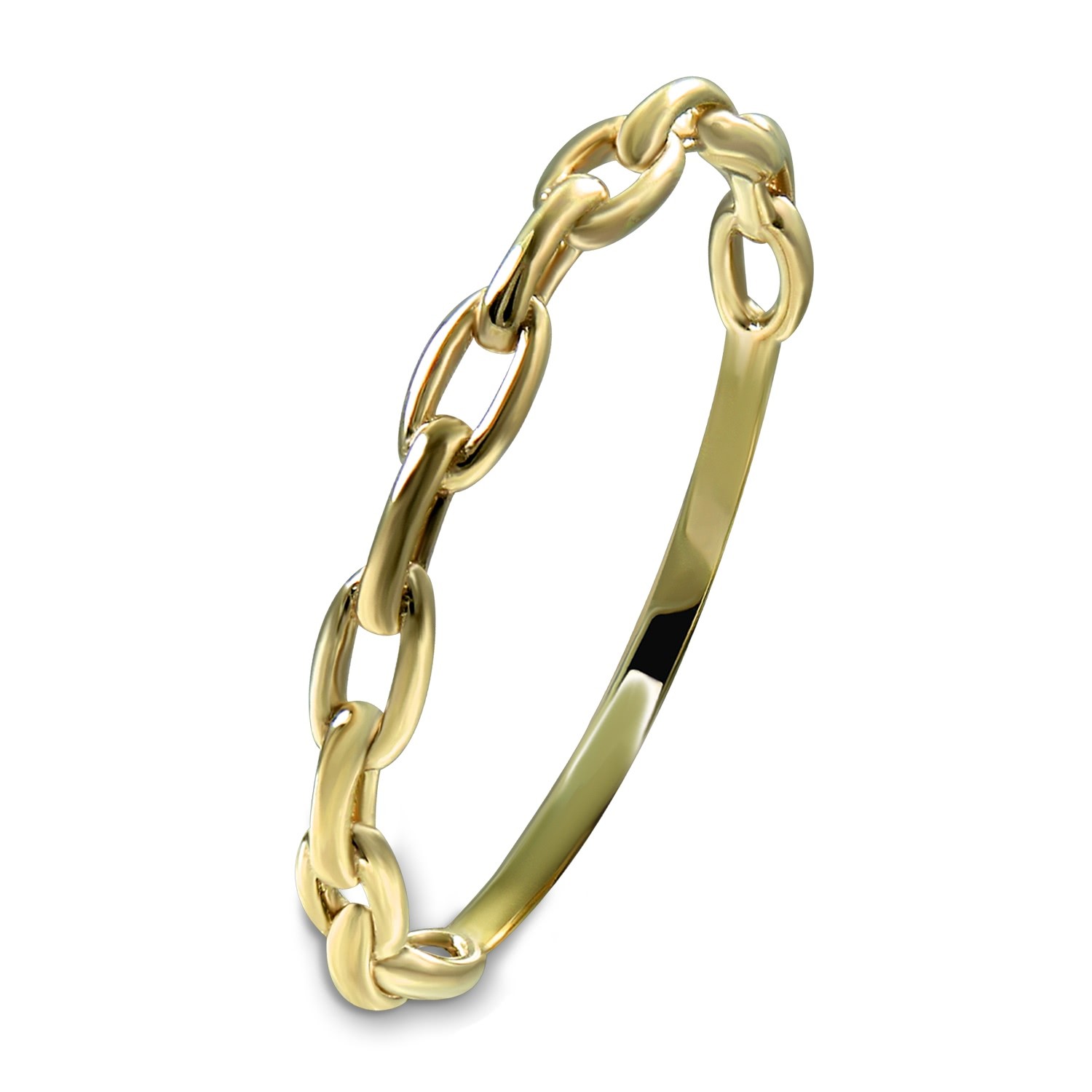 GoldDream zarter Gold Ring Chain Gr.56 333er Gelbgold Damen GDR561Y56